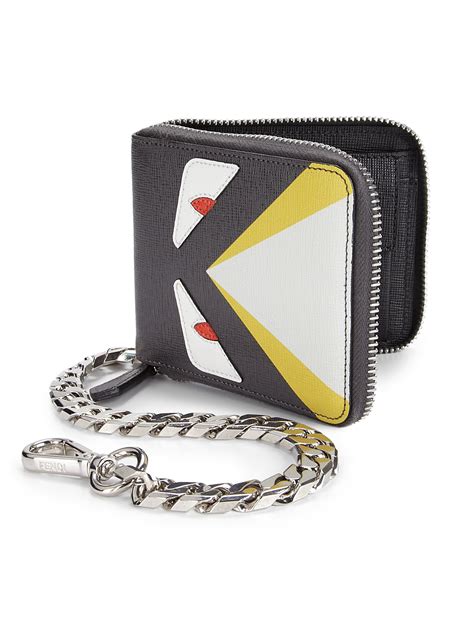 fendi monster keychain wallet|fendi wallet on chain sale.